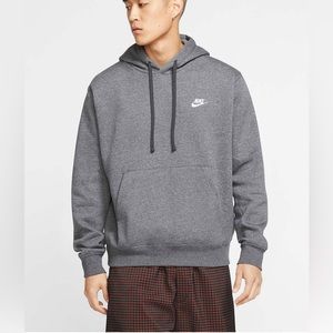 Nike Sportswear Club Fleece Pullover Hoodie, Men’s Small, Gray
